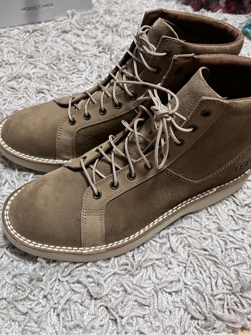 New UGG Camino Monkey without box Casual Suede Lace-Up boots in Tan Mens 12